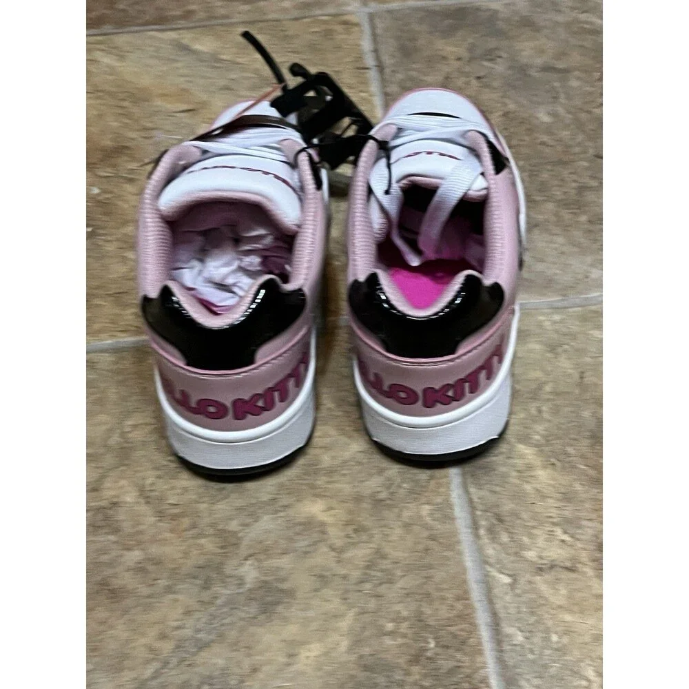Hello Kitty Sanrio Women's Size 6 Pink White Cute Casual Court Sneakers
